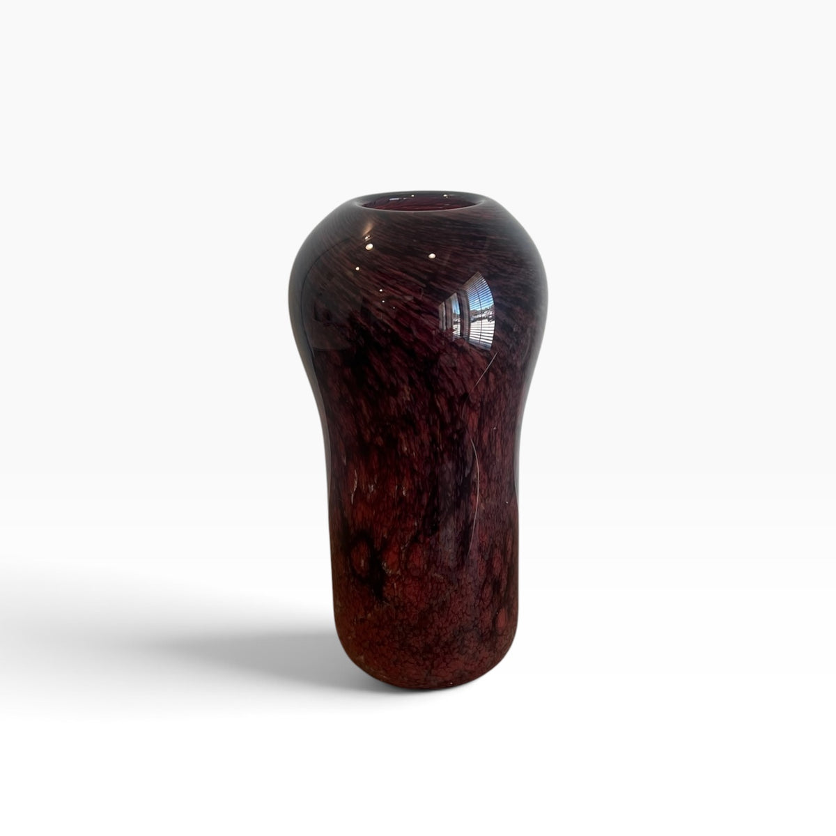 Large Dark Red Wine, Maroon Vase
