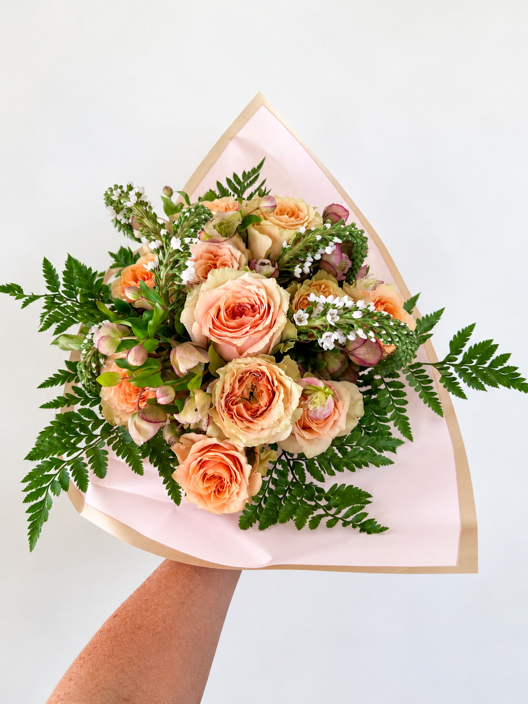Dozen Roses in a Bouquet