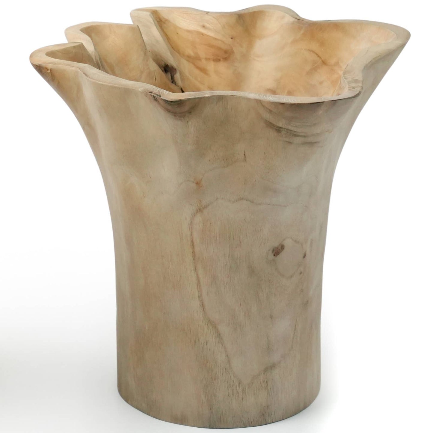 12" Blooming Rootstock Teak Root Vase