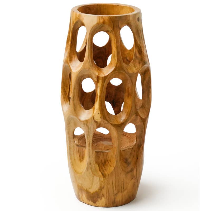 15-Inch Multi Home Teak Root Vase