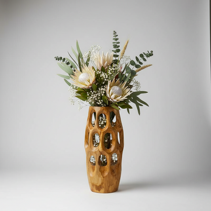 15" Teak Root Vase