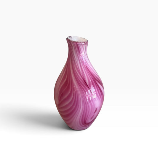 White with Hot Pink Vase