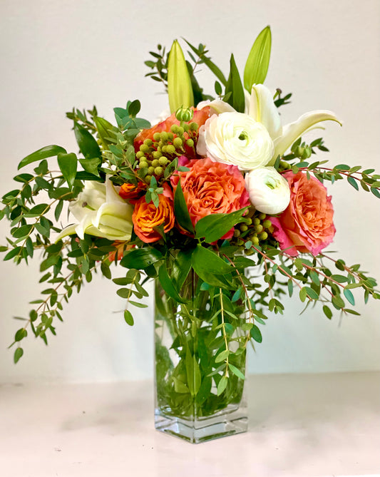 Designer's Choice in a Glass Vase