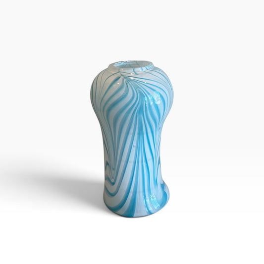 Tall Blue and White Vase