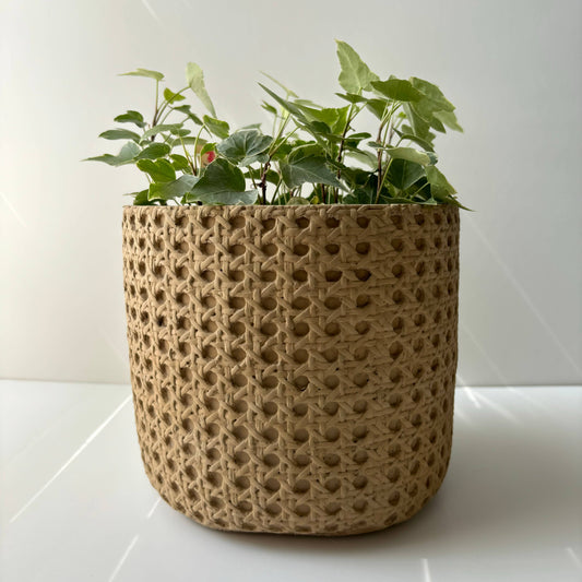 7” Basket - Concrete Planter Pot
