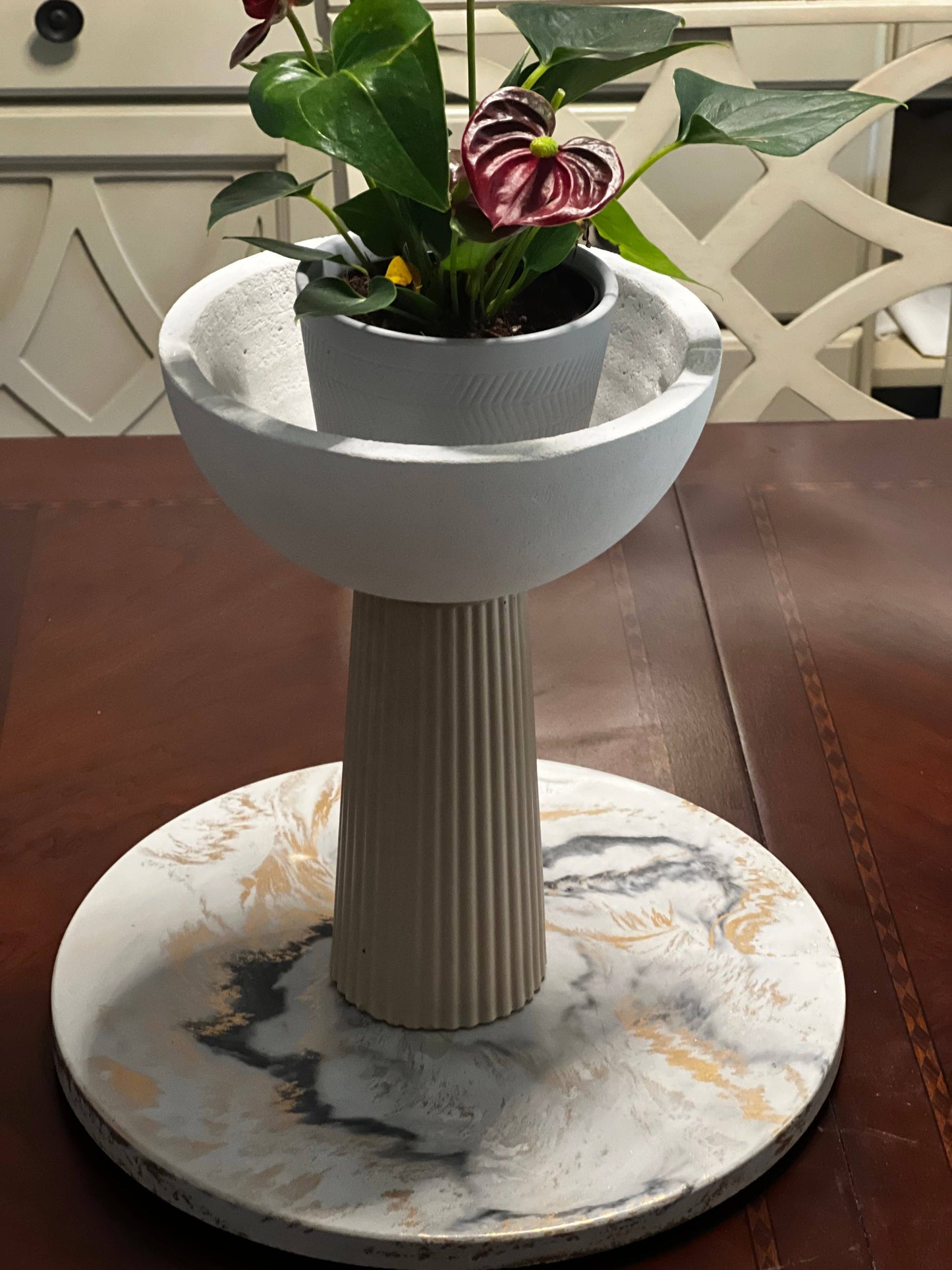Leo - Concrete Pedestal Bowl