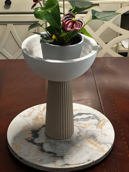 Leo - Concrete Pedestal Bowl