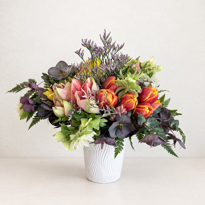 Seasonal Arrangement in Signature Ceramic Vase